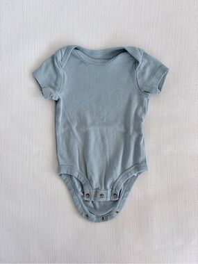 Little Planet Organic Carters Blue Short-Sleeve Baby Bodysuit
